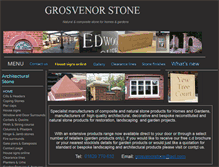 Tablet Screenshot of grosvenorstone.co.uk